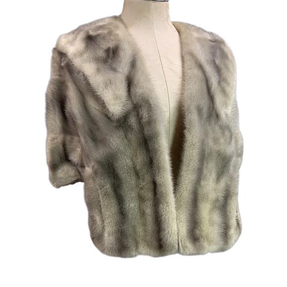 1950s Mink Shawl Stole Womens Seidel Furrier Philadelphia Collared